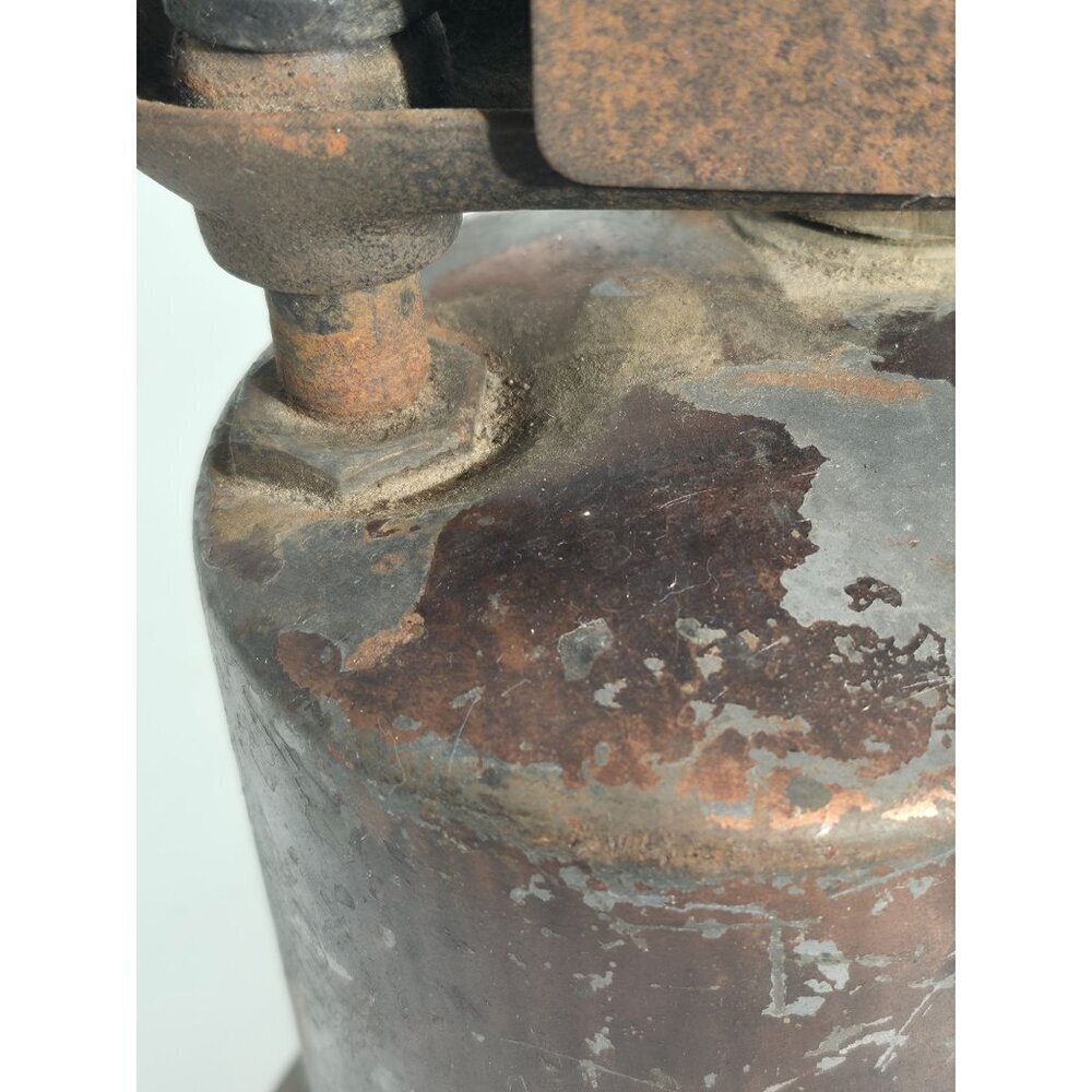 Vintage The Turner Brass Works Sycamore Ill Copper Blow Torch With Black Handle - Picture 16 of 16